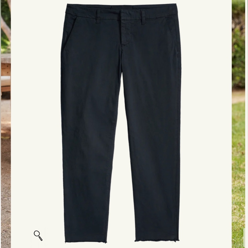 FRANK & EILEEN WICKLOW The Italian Chino ITALIAN PERFORMANCE TWILL in Black Sz 6 - Picture 4 of 17